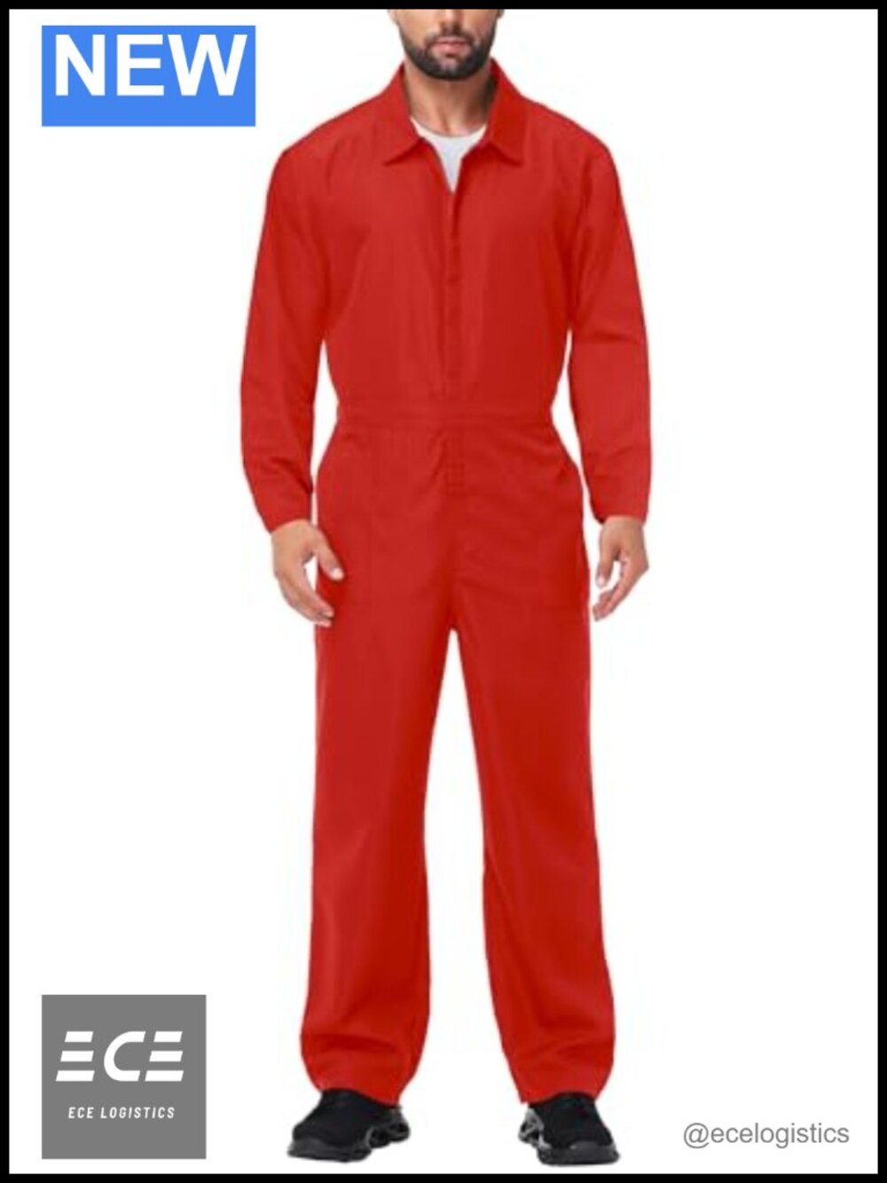 Halloween Long Sleeve Zipper Jumpsuit Mechanic Work Costume Solid Color